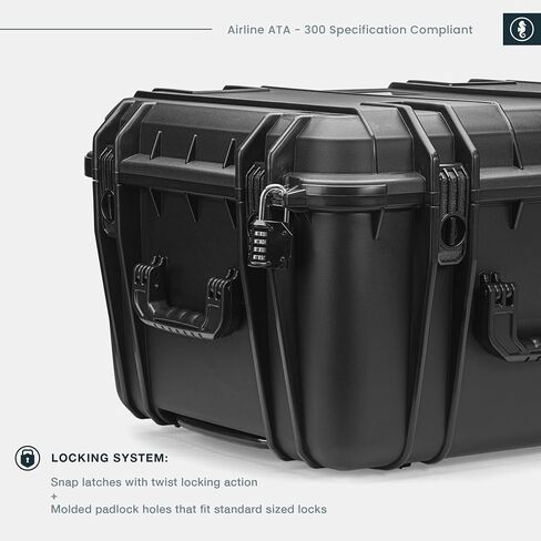 Seahorse 1220 Heavy Duty Hard Protective Equipment Crate - TSA Approved/Mil Spec / IP67 Waterproof/USA Made for Telescopes, Drones, Monitors, PC’s, Gimbal, Diving Equipment in Saudi Arabia