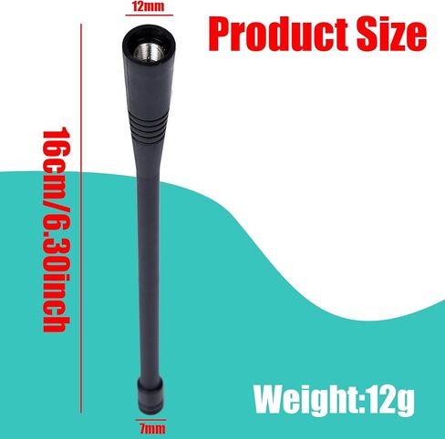 5X ATU-6D UHF Whip Antenna for Yaesu Vertex Standard Radio,400-470MHz, 6.3" in Saudi Arabia