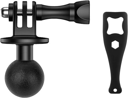 1" Ball Mount Adapter for Gopro Hero 13/12/11/10,Akaso EK7000/Brave 4,SJCAM,Compatible with RAM Ball Head Mounts B Size Double Socket Arm and Tripod Mount Style Mounts (YD040) in Kuwait