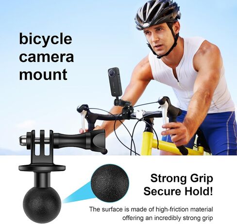 1" Ball Mount Adapter for Gopro Hero 13/12/11/10,Akaso EK7000/Brave 4,SJCAM,Compatible with RAM Ball Head Mounts B Size Double Socket Arm and Tripod Mount Style Mounts (YD040) in Kuwait