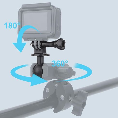 1" Ball Mount Adapter for Gopro Hero 13/12/11/10,Akaso EK7000/Brave 4,SJCAM,Compatible with RAM Ball Head Mounts B Size Double Socket Arm and Tripod Mount Style Mounts (YD040) in Kuwait