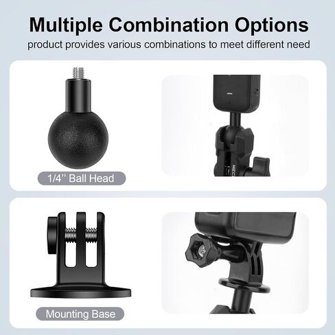 1" Ball Mount Adapter for Gopro Hero 13/12/11/10,Akaso EK7000/Brave 4,SJCAM,Compatible with RAM Ball Head Mounts B Size Double Socket Arm and Tripod Mount Style Mounts (YD040) in Kuwait