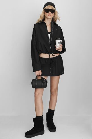 Alo Yoga Low-Rise Best Bet Skirt - Black in Saudi Arabia