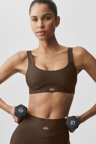 Alo Yoga Airlift Superstar Bra - Espresso in Saudi Arabia