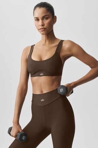 Alo Yoga Airlift Superstar Bra - Espresso in Saudi Arabia