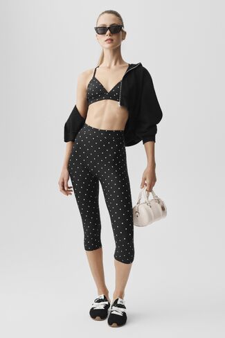 Alo Yoga Airlift Polka Dot Splendor Bra - Black/White in Saudi Arabia