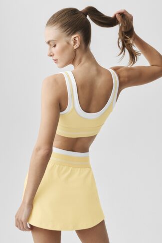 Alo Yoga Airbrush Better Together Bra - Warm Butter/White in Saudi Arabia