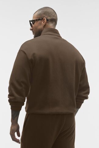 Alo Yoga Accolade 1/4 Zip Pullover - Espresso in Saudi Arabia