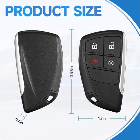 Smart Key Fob Replacement Remote fits for Chevy Blazer EV 2024-2025 Colorado 2023-2026 Equinox EV 2024-2026 Silverado 2021-2026 Tahoe 2022-2025 Traverse 2025-2026 Car Keyless Entry YG0G21TB2 433Mhz in Saudi Arabia