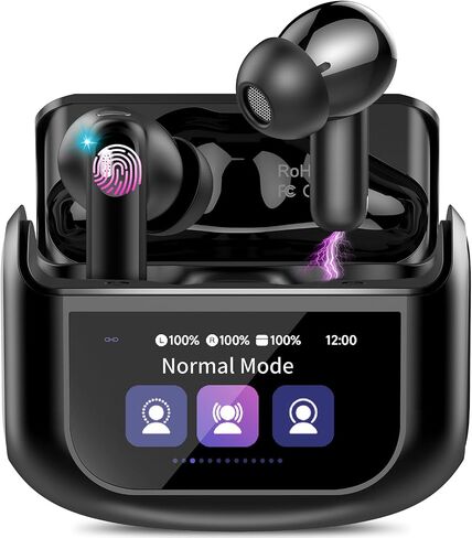 Thunelec Active Noise Cancelling Ear Buds 48H Wireless Earbuds,Black in Saudi Arabia