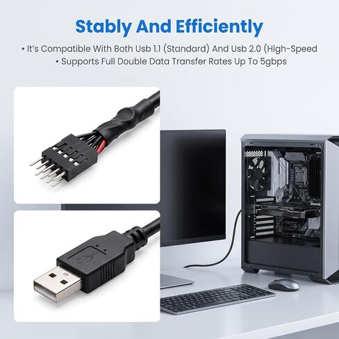 9 Pin to USB Adapter, USB Header Splitter in Saudi Arabia