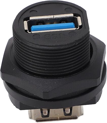 USB 3.0 Dual Female Socket, Robust Threaded Design in Kuwait