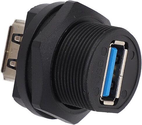 USB 3.0 Dual Female Socket, Robust Threaded Design in Kuwait
