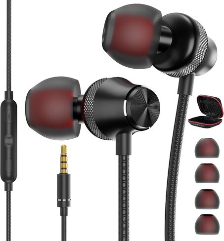 Wired Earbuds 3.5mm Jack with Microphone Soft Small-Ear Earphones in Saudi Arabia