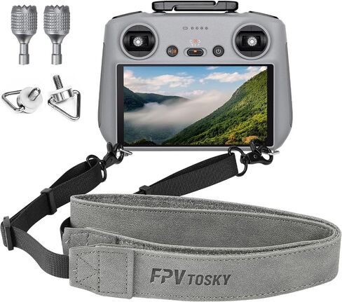 FPVtosky Hard Case for DJI Air 3S/Air 3 Drone/Fly More Combo, Waterproof Air 3S Hard Shell Carrying Case Accessories+Neck Lanyard with Joystick for DJI RC/RC 2 in Saudi Arabia