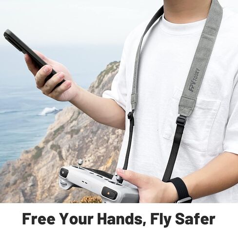 FPVtosky Hard Case for DJI Air 3S/Air 3 Drone/Fly More Combo, Waterproof Air 3S Hard Shell Carrying Case Accessories+Neck Lanyard with Joystick for DJI RC/RC 2 in Saudi Arabia