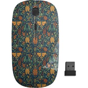 Planetar Insects Botanical Vintage Pattern, USB Optical Wireless Mouse, Ergonomic Slim Desktop Laptop Mice for Kids in Saudi Arabia