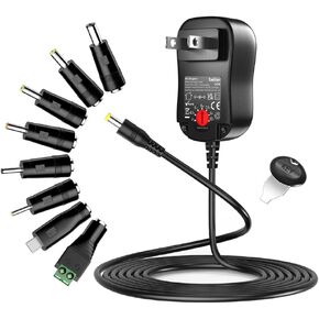 Belker 24W Universal 3V 4.5V 5V 6V 7.5V 9V 12V AC DC Adapter with 8 Tips in Saudi Arabia