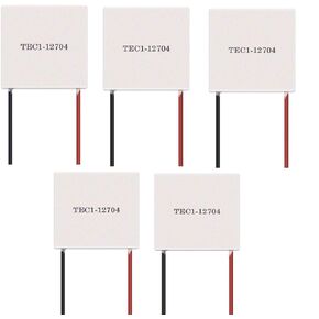 TEC1-12704 Thermoelectric Cooler Peltier of Semiconductor Refrigeration, 5PCS TEC1-12704 (40*40), 40mm x 40mm x 3.6mm, Desktop Compatible in Saudi Arabia