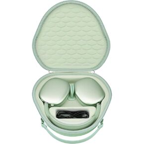 RAIALL Hard Case for New Apple AirPods Max Wireless Over-Ear Headphones Supports Sleep Mode, Airpods Max Accessories for Apple Headphones, Protective Portable Carrying Travel Cover Storage Bag, Green in Saudi Arabia