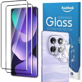 2+2 Pack 3D Screen Protector for Xiaomi Redmi Note 15 5G with Camera Lens Protector,9H Tempered Glass Film,HD Clear Scratch Resistant,Bubble-Free in Saudi Arabia