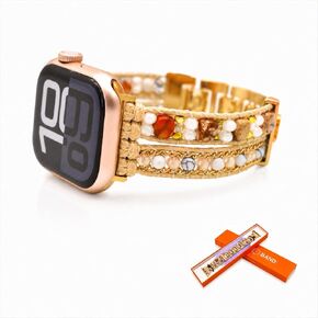 سوار ساعة بوهو ستون مصنوع يدويًا للنساء متوافق مع سوار ساعة Apple Watch Series11 10 9 8 7 6 5 4 3 2 1 SE Ultra in Kuwait