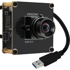 SVPRO USB 3.0 Global Shutter Camera, 1200P 120fps, 720P 200fps High-Speed Webcam with Metal Housing for 3D Scanning, VR/AR, 153° Fisheye Wide Angle, UVC Camera for Computer and Laptop in Saudi Arabia