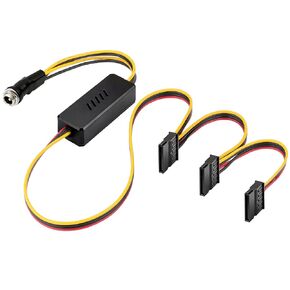 OwlTree DC 12V Female to 3 SATA IDE 5V Hard Drive Power Supply Cable in Saudi Arabia