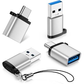 USB to USBC Adapter 4Pack USB 3.0 Type USB-C to USB-A Converter Car Adapter in Saudi Arabia