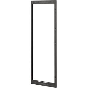 Lowell LDDF-35 Dual Door Frame for 23 Inches Wide Rack; 35U: Accepts 14U Top Door, 21U Bottom Door; Certified U.S. Steel; Frame Mounts Without Using Panel Mounting Space; Black Powder Epoxy Finish in Saudi Arabia