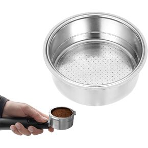 2 Pcs Stainless Steel Coffee Filter, 51mm Pressurized Espresso Filter Basket for Portafilter Machines Espresso Machine Parts Compatible with 51mm Portafilter Coffee Machines (2 Cups Capacity) in Saudi Arabia