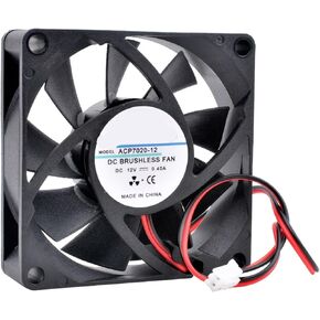 ACP7020 7cm 70mm Cooling Fan 70x70x20mm DC12V 24V 2pin case Power Charger and Transformer(12V Double Ball) in Kuwait