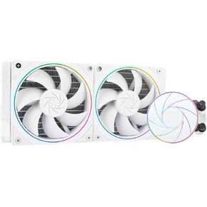 Black and White 240 V2 Integrated Water Cooling Radiator ARGB Support LGA1700/115X/2011/AM5/AM4 in Kuwait
