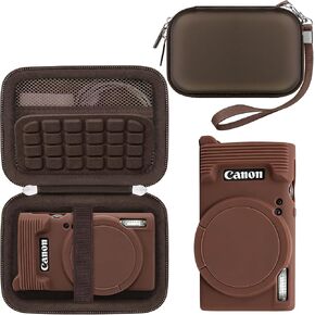 RAIALL Case for Canon PowerShot ELPH 360/IXY 650/IXUS 285 HS Camera, Brown in Saudi Arabia