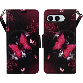 Zase for T-Mobile Metro REVVL 8 5G Wallet Phone Case [RFID Blocking] ID Credit Card Money Holder Pouch PU Leather Flip Folio Cover Purse Magnetic Lock w/Kickstand Wrist Strap (Pink Cherry Blossom) in Saudi Arabia