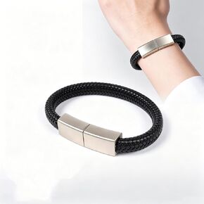 USB Flash Drive Leather Bracelet, 128GB Hidden Jump Drive Memory Stick in Saudi Arabia