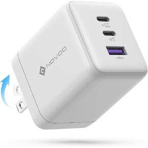 NOVOO USB C Charger 100W Black for Phone Laptop White in Saudi Arabia