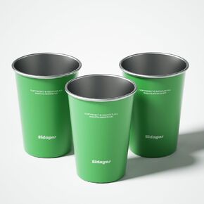 Stainless Steel Cups 12 oz Colorful Stackable Metal Drinking Glasses 3 Pcs in Saudi Arabia
