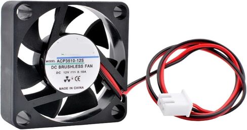 ACP3510 3.5cm 35mm Fan 35x35x10mm DC5V 12V 24V 2 Wire 2pin for Device Router Projector Cooling(12V) in Kuwait