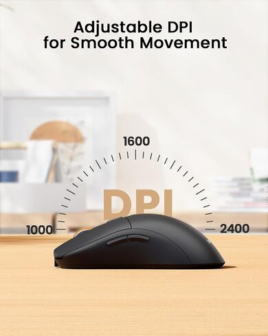 ProtoArc EM15 Bluetooth Rechargeable USB C Mouse Black and MP50 Ergonomic Mouse Pad with Wrist Rest Black in Saudi Arabia