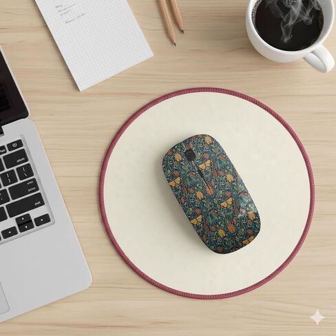 Planetar Insects Botanical Vintage Pattern, USB Optical Wireless Mouse, Ergonomic Slim Desktop Laptop Mice for Kids in Saudi Arabia