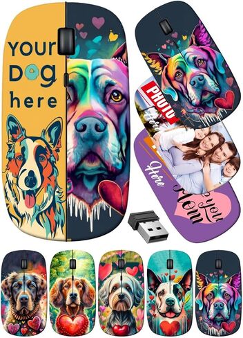 maizi Custom Wireless Mouse' for Laptop Chromebook Computer, Wireless Mice' Image ID: 24456601 Crab Eating Macaque M 2.4 Ghz Mouse Portable Printed in USA in Saudi Arabia