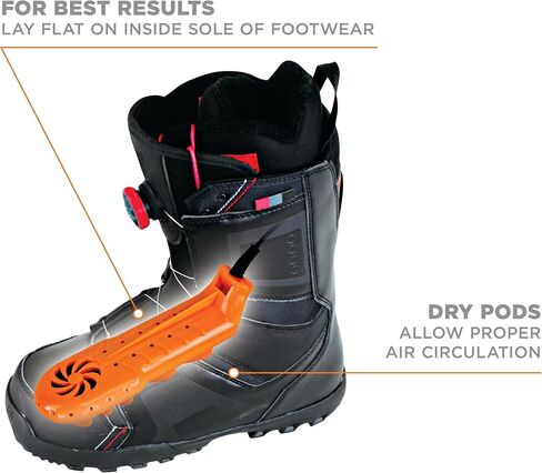 DryGuy Travel Dry DX Boot Dryer and Shoe Dryer, Orange & Black in Saudi Arabia