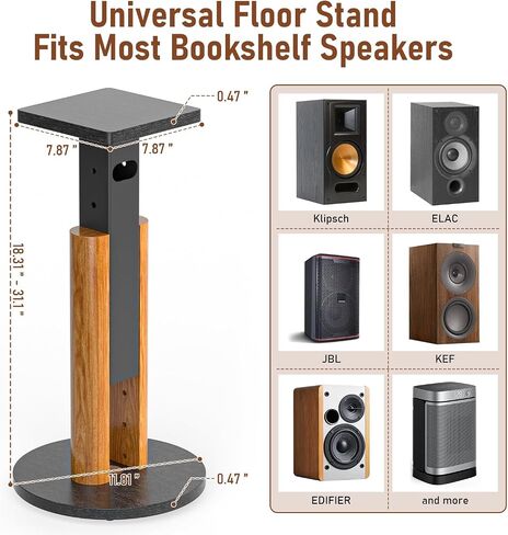 Universal Speaker Stands Pair for Bookshelf Studio Monitor Home Speakers in Saudi Arabia