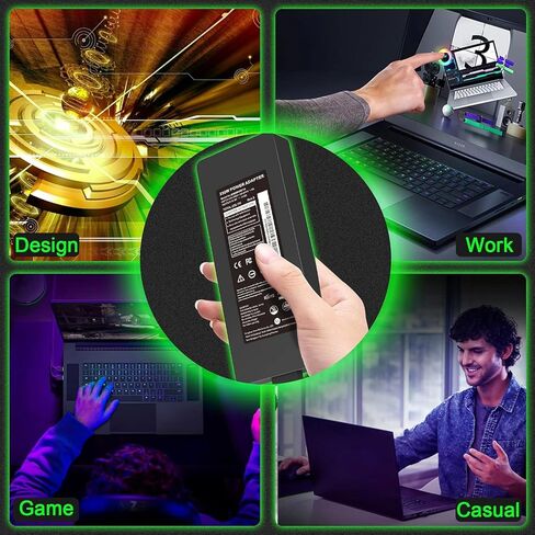 BULL-TECH Compatible with 230W Razer Blade Charger,Razer Blade 14 RTX3060 RTX3070 RTX3080,17 RTX2060 RTX2070 RTX2080,15 Model GTX1060 GTX1070 RTX AC Adapter Power Supply,Flex 4 1480 (230w) in Saudi Arabia