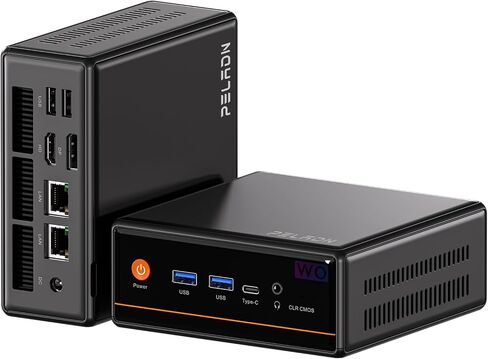 PELADN Mini PC, Ryzen 5 5600H,16GB DDR4(Dual-Slot Upgradeable)/512GB SSD in Saudi Arabia