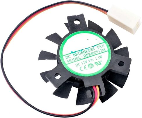 DFS400912M 12V 1.3W Diameter 37mm Hole spacing 25x25x25mm 3 Wires 3pin Cooling Fan for Soft Router Radiator in Kuwait