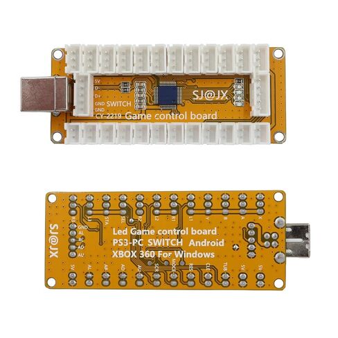 SJ@JX Arcade Game USB Encoder Zero Delay 2 Player Gamepad LED Button Joystick Controller for Nintendo Switch PC PS3 Retropie Raspberry Pi MAME in Kuwait