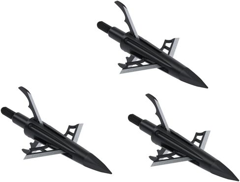 New Archery Products NAP DK4 Hunting Crossbow Spitfire Hybrid Mechanical 1 3/8" Cutting Diameter Broadhead 3 Pieces Pack in Saudi Arabia