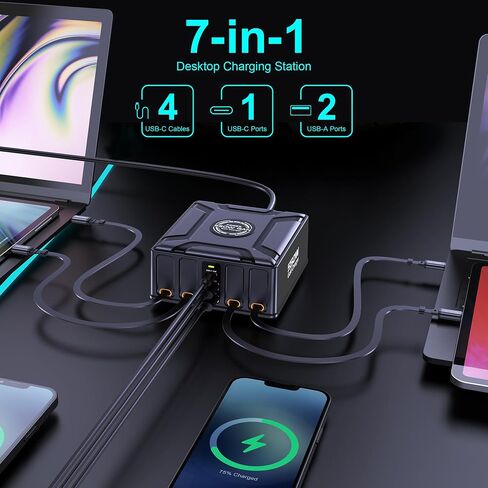 550W Retractable Charger for USB C GaN Multiple Devices in Saudi Arabia